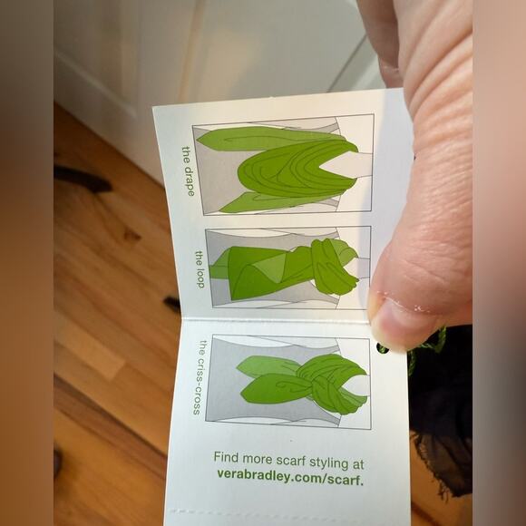 NWT Vera Bradley Set - Scarf / Wrap, Lanyard, and Small Cosmetics Bag - Concerto - Picture 9 of 11